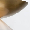 Wisząca lampa do salonu Saucer QN-SAUCER-4P-L-AB-OPAL kula mosiądz