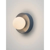 Ścienna lampa do sypialni MALVANO LE45261 okrągła porcelanowa niebieska
