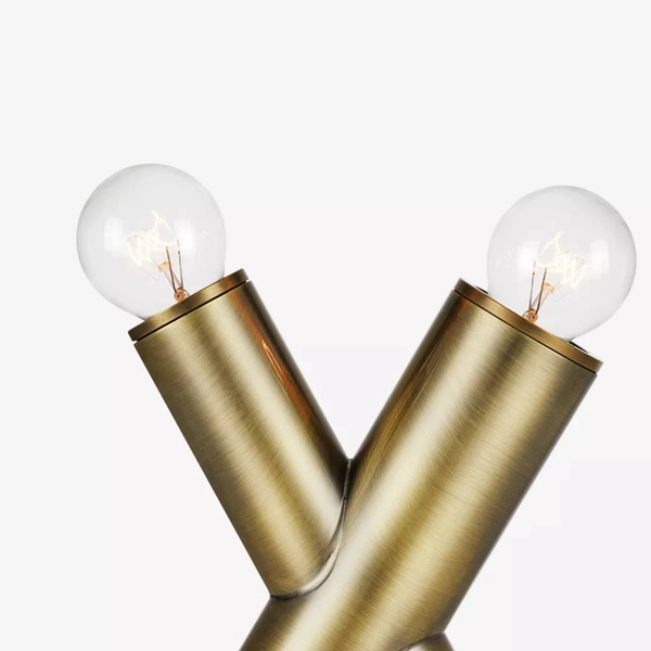 Loftowa lampa stołowa SIMUL 108053 Markslojd metalowa mosiądz