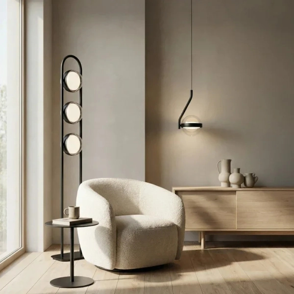 Lampa wisząca ASTRID czarna przezroczysta AZ7196 1xLED 7W 3000K kula