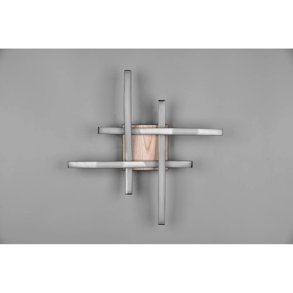 Sufitowa lampa falowana NORVE DL135-62474 LED 5W 3000K drewniany czarny