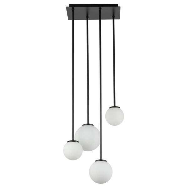 Molekuły lampa sufitowa Tulia 33503 Sigma szklane klosze biała czarna