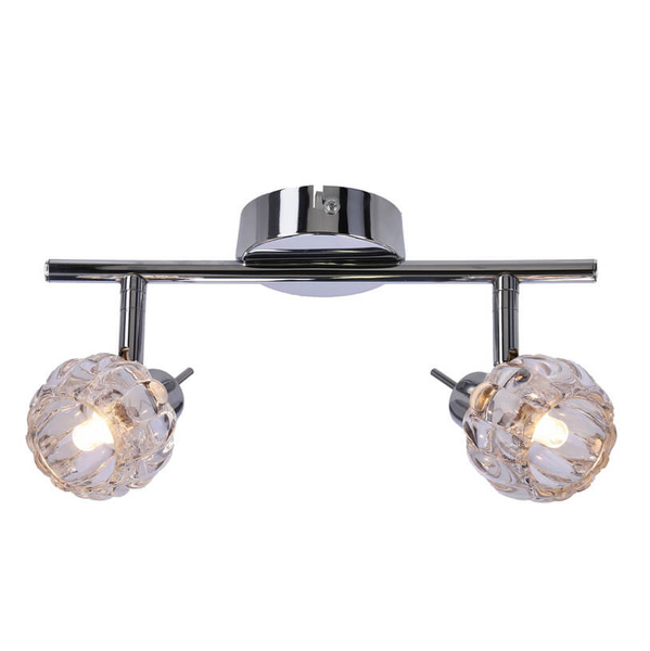 Regulowana lampa sufitowa Bombola 92-70296 kryształ chrom przezroczysta