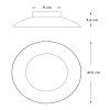 Metalowy plafon Foskal 79177/06/01 Lucide LED 6W 2700K okrągły złoty