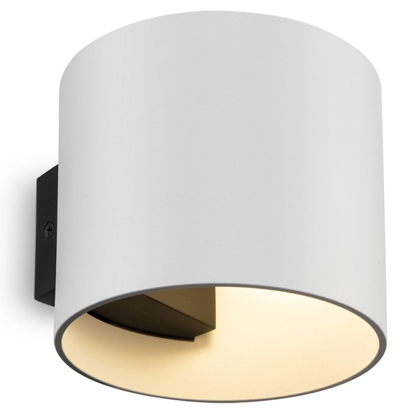 Lampa ścienna z kloszem kinkiet Rond C066WL-01W biały
