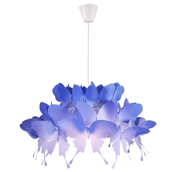 Dziecięca lampa wisząca Farfalla LP-3439/1P blue motyle niebieski