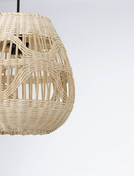 Naturalna lampa wisząca REYNOSA LE42950 hampton beżowa czarna