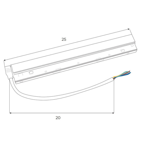 Zasilacz do szyn magnetycznych wewnętrzny Magnetic MA0006 100W czarny