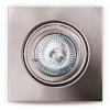 Sufitowa lampa wpust Fine H0040 kwadratowa do przedpokoju srebrny