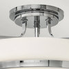 Metalowa lampa sufitowa Harper HK-HARPER-SFM-CM Hinkley szkło biały chrom