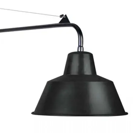 Ścienna lampa do czytania 19231 cylindryczna do salonu czarna