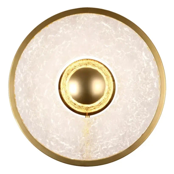 Ścienna lampa do salonu ALEXIA W0406D LED 15W 3000K okrągła złota
