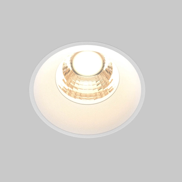 Gabinetowa lampa wpustowa Round DL058-7W3K-TRS-W Maytoni LED 7W 3000K biała