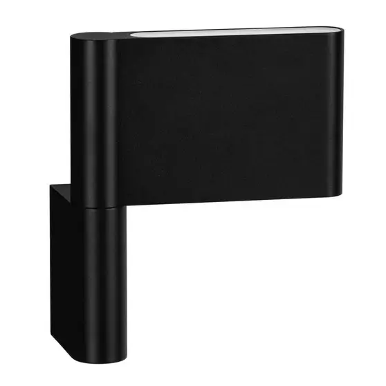 Designerska lampa ścienna RIVENZA LE45541 LED 5W 3000K czarna