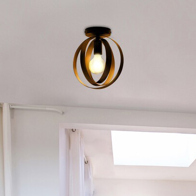 Nowoczesna lampa sufitowa Cortado 5359 metalowe pierścienie czarne