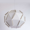 Geometryczna lampa wisząca VEN W-P 0298 WT kula ball biały