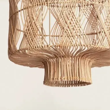 Wisząca lampa z ratanu japandi Boho ABR-LW23-BH-E27 Abruzzo IP65 beżowy