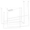 Minimalistyczna lampa wisząca GEOMETRIC P0272 LED 79,8W 3000K metal biała