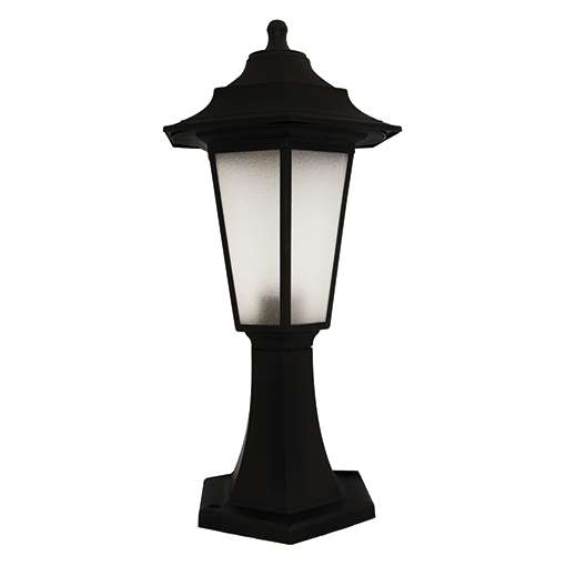 Zewnętrzna LAMPA stojąca BEGONYA1 03079 Ideus tarasowa OPRAWA latarenka do ogrodu outdoor IP44 czarna
