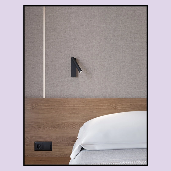 Ścienna lampa tubka regulowana PET 26504-M927-F3-00-12 LED 2,5W 2700K czarny kinkiet