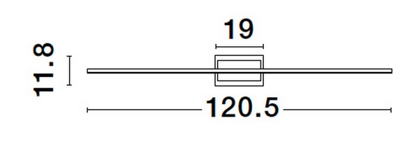 Lampa ścienna HIDALGO LE42866 LED 28,5W listwa nad obraz biała