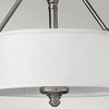 Lampa sufitowa Sussex HK-SUSSEX-SF Hinkley przezroczysty biały nikiel