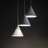 Stożkowa lampa wisząca CONO 10012 potrójna biały