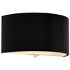 Kinkiet hampton Zaragoza ZAR0122 Dar Lighting plisowany abażur czarny