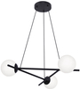 Lampa wisząca Arton K-4966 z kulistymi kloszami biała czarna
