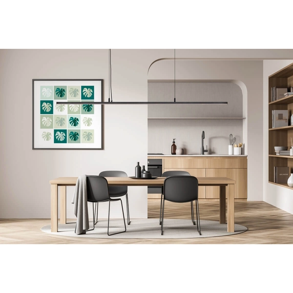 Zwisająca lampa Slima 5122B02103-11 Elkim LED 18W 3000K belka czarna