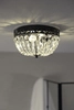 Żyrandol sufitowy Etienne 108598 Markslojd crystals kryształy oprawa czarna