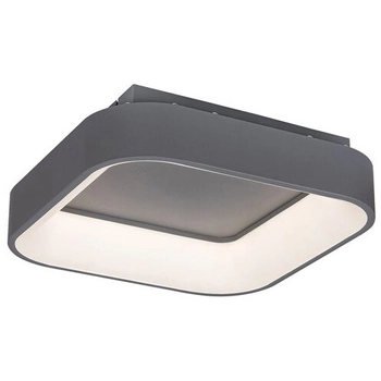 Sufitowa LAMPA plafoniera ADELINE 3926 Rabalux kwadratowa OPRAWA plafon LED 28W 3000K - 6000K z pilotem szary
