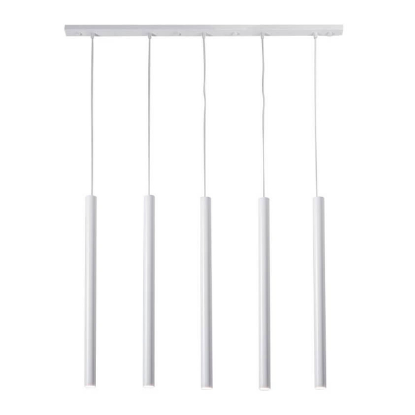LAMPA wisząca YABU 7575 Shilo metalowa OPRAWA zwis LISTWA sufitowa sople tuby białe