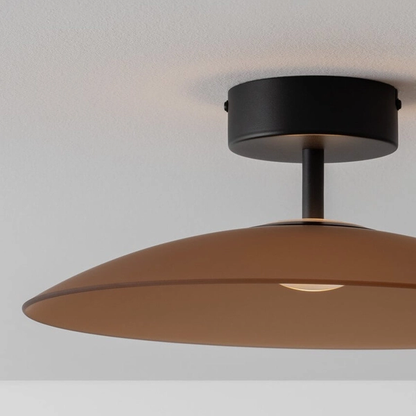 Plafon do kuchni PECA LE44278 LED 12W 3000K kopuła brązowy czarny