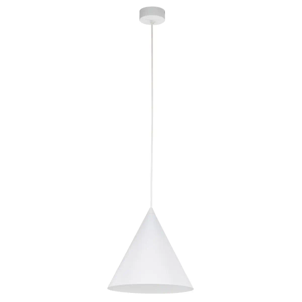 Salonowa lampa wisząca CONO 10008 stożkowa biały