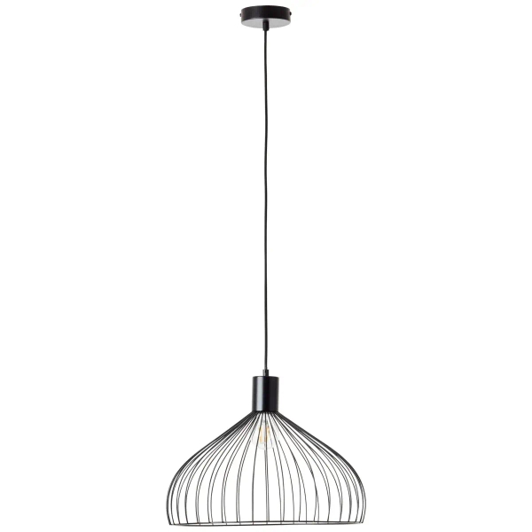 Druciana lampa wisząca Blacky 99392/06 nad stół czarny