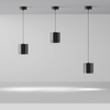 Okragła lampa sufitowa do salonu Polar P088PL-GX53-B Maytoni czarny