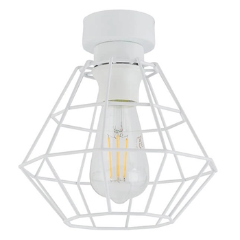 Druciana lampa nasufitowa Diamond 6209 TK Lighting loftowa biała