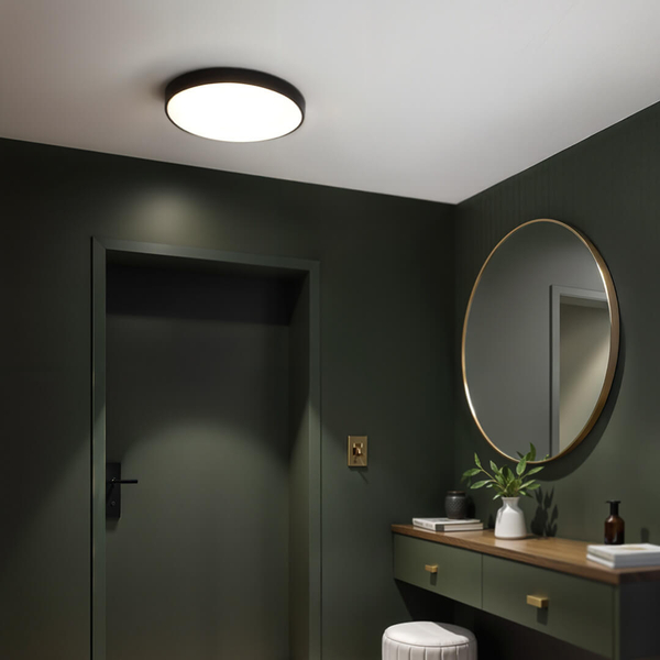 Sufitowa lampa do salonu 1318 LED 40W 3000K okrągła czarny