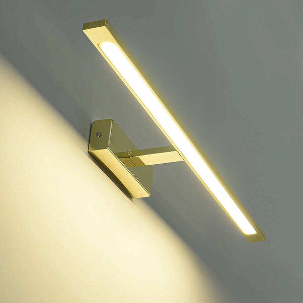 Łazienkowa LAMPA ścienna ISLA GS-LWB-20W/3 GOLD Light Prestige OPRAWA kinkiet LED 20W 3000K galeryjka nad lustro IP44 złota