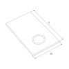 Zaślepka końcowa do szyn natynkowych Magnetic MA0028 Maxlight biała