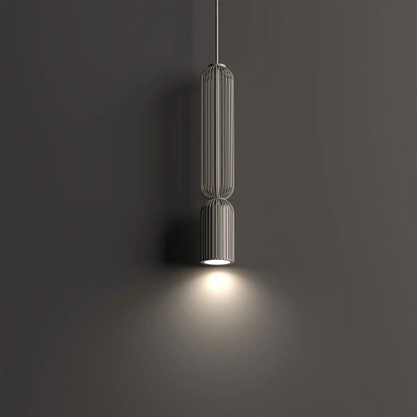 Salonowa lampa wisząca CAMELEON SINGLES 12197 druciana beżowa