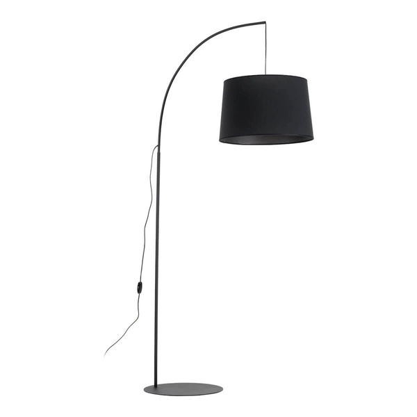 Podłogowa lampa z abażurem Orta 5417 TK Lighting do czytania czarny