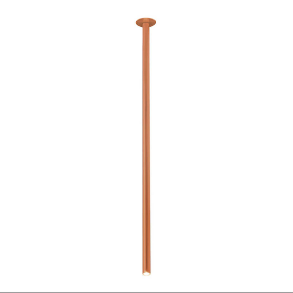 Metalowa lampa sufitowa tuba ALHA 9439 Dohar sopel miedziany