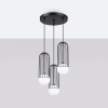 Lampa wisząca nieregularna Brina SL.1336 Sollux kaskada czarna
