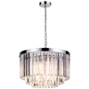 LAMPA wisząca VETRO LP-2910/5P Light prestige kryształowa OPRAWA zwis na łańcuchu crystal glamour chrom przezroczysty