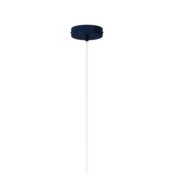 Lampa zwisowa granatowa VITRUM kopuła 1xE27 nad stół 41691