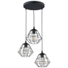 Druciana lampa wisząca kaskada Diamond 6204 TK Lighting loft czarna