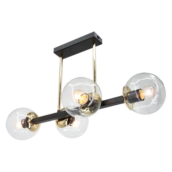 Nowoczesna lampa sufitowa Sintra 3030/4 BL TR szklana balls czarna złota