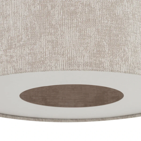 Lampa abażurowa wisząca CEDRO 11664 do salonu beżowa